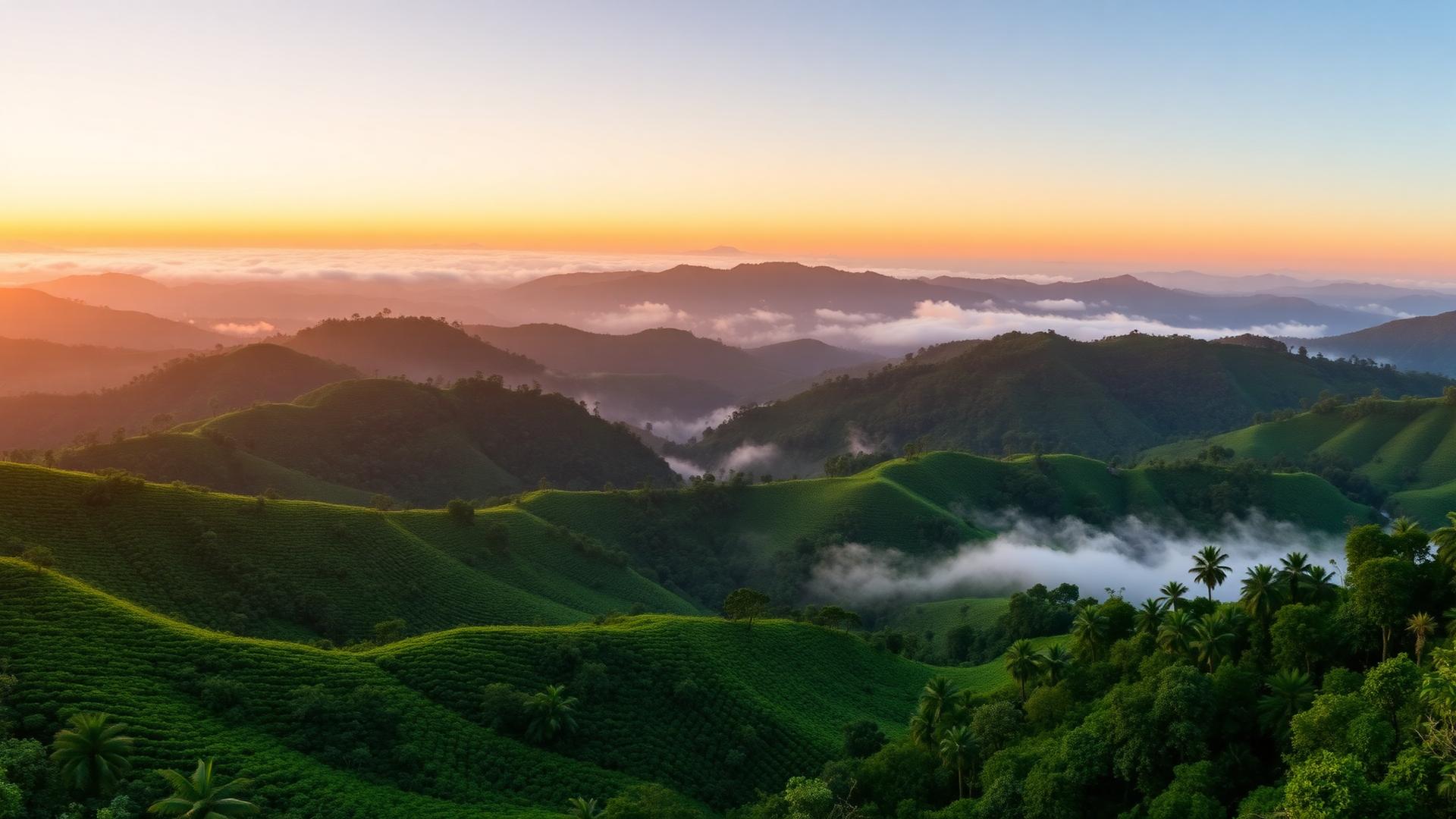 Colombian mountain landscape