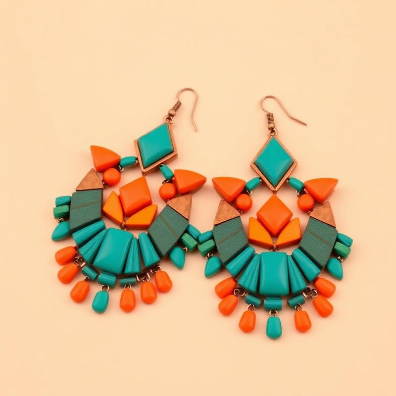 Fiesta Tagua Statement Earrings